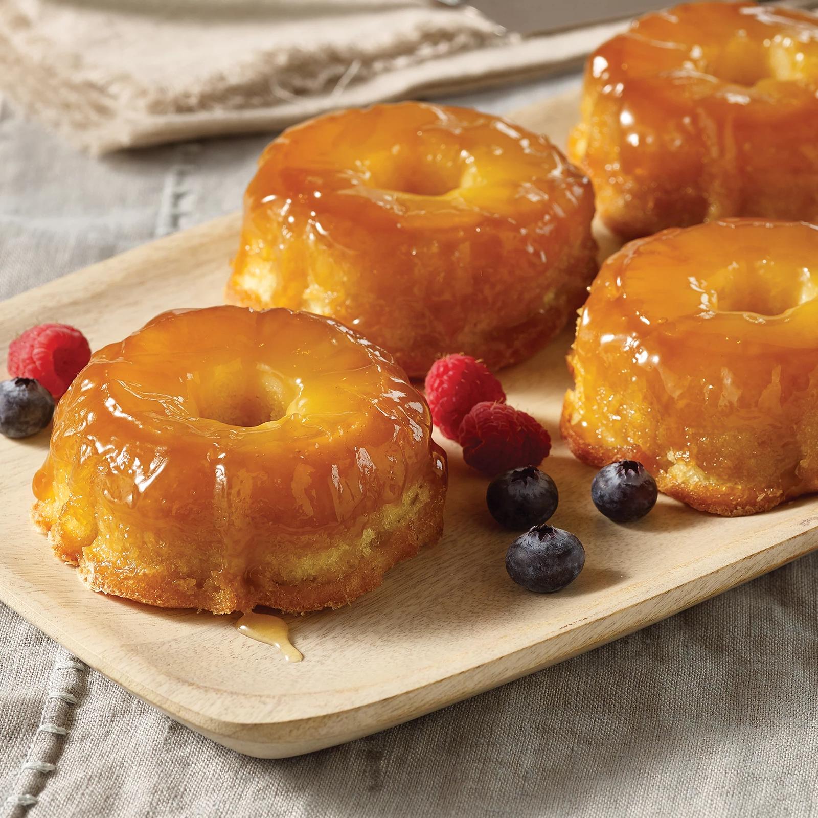 Omaha Steaks Pineapple Upside-Down Cakes 4 Pieces 4.9 oz Per Piece